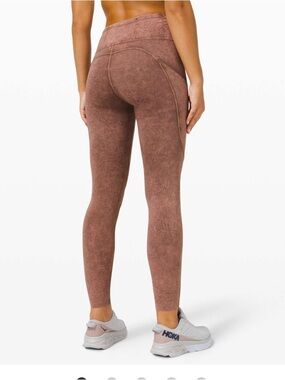 Lululemon Fast and Free Tight II 25" Ice Dye *Non-Reflective